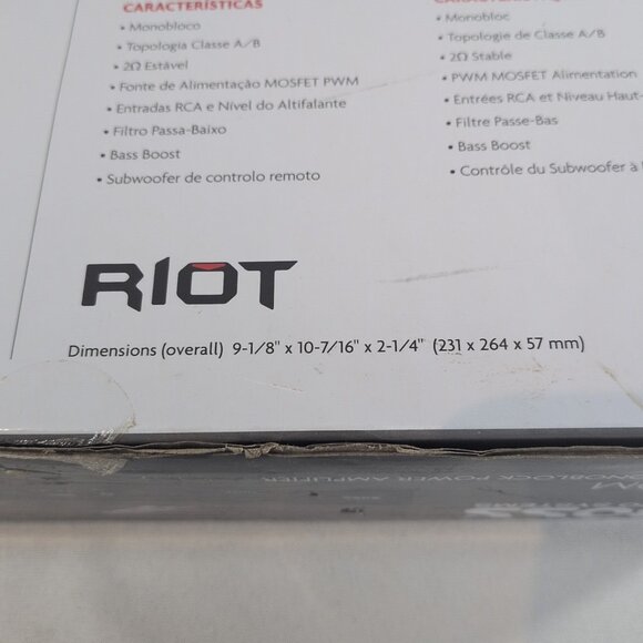 Boss Audio Systems R1100M Riot 1100 Watt Monoblock Power Amplifier NEW OPEN BOX - Picture 4 of 16